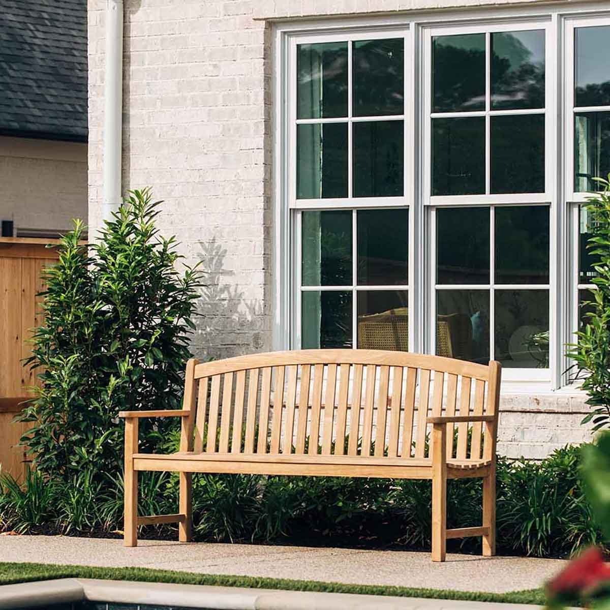 Titan Great Outdoors Teak Garden Bench amazon patio best teak outdoor benches