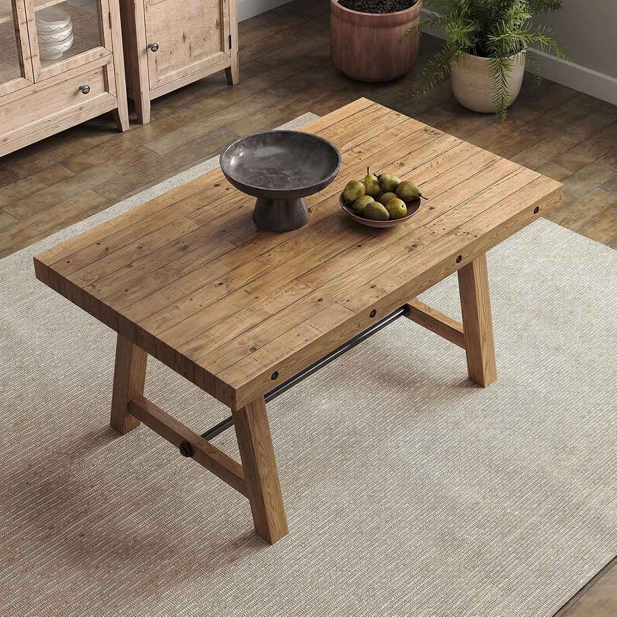 DM Furniture Farmhouse Rectangular Dining Table rustic rectangular dining tables best