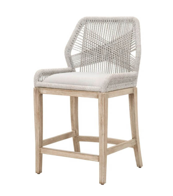 Easton Rope Counter Stool, Taupe:Pumice best rope counter stools