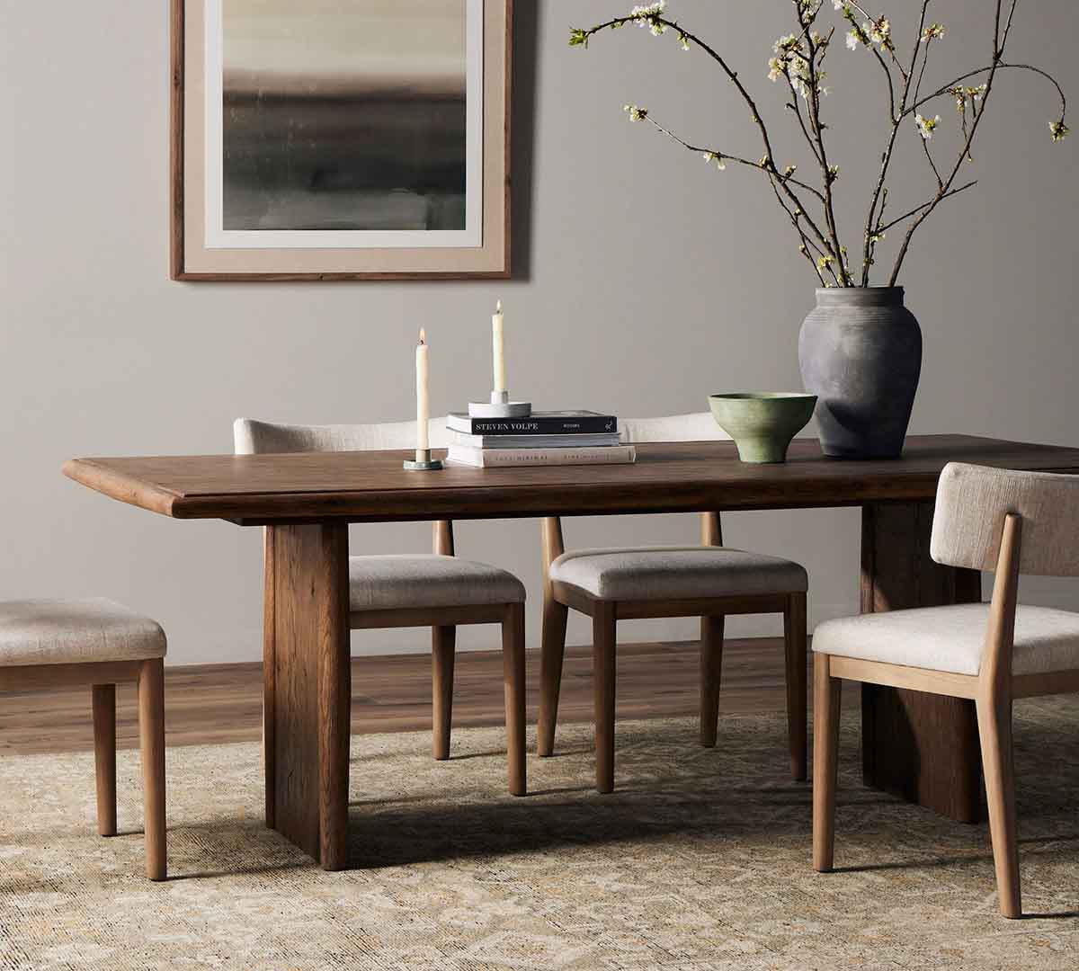 Pottery Barn Eileen Rectangular Dining Table (83) rustic rectangular dining tables best