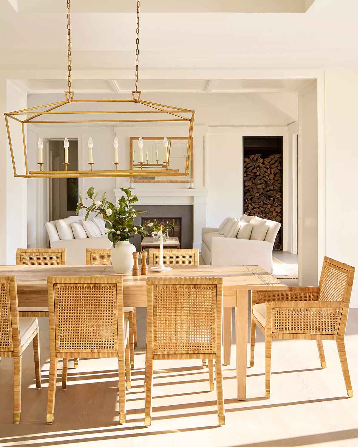 Serena and Lily Beach House Expandable Dining Table Sunbleached Pine best rustic rectangular dining tables