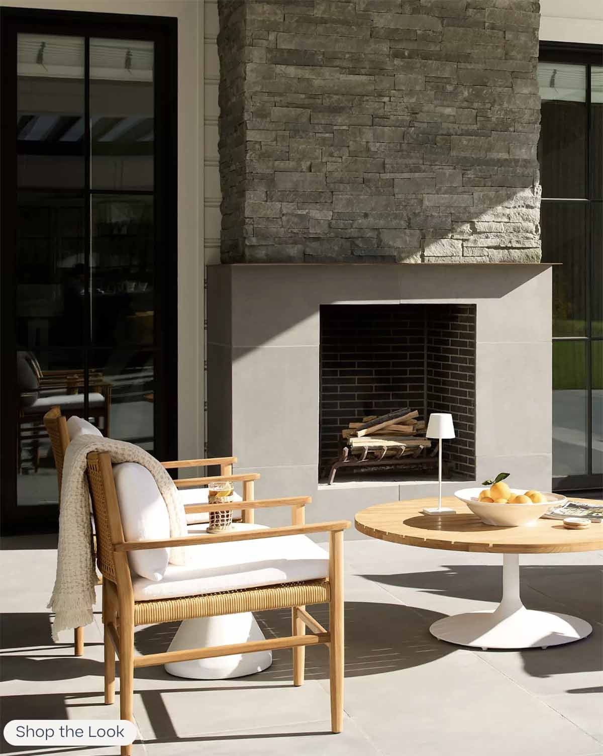 Serena and Lily Tiburon Lounge Chair with Cushions Teak Finish outdoor teak chairs best