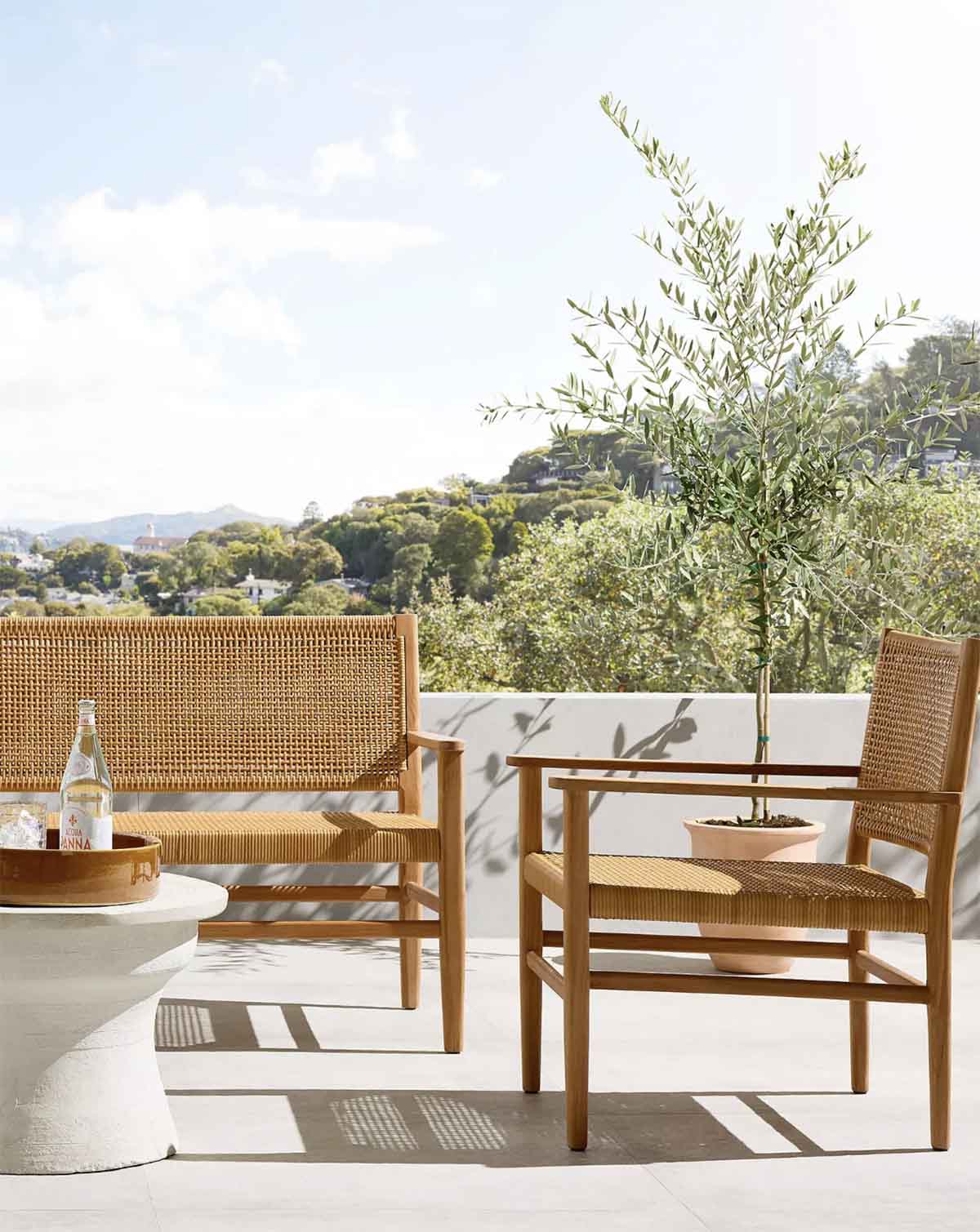 Serena and Lily Tiburon Teak Lounge Chair outdoor teak chairs