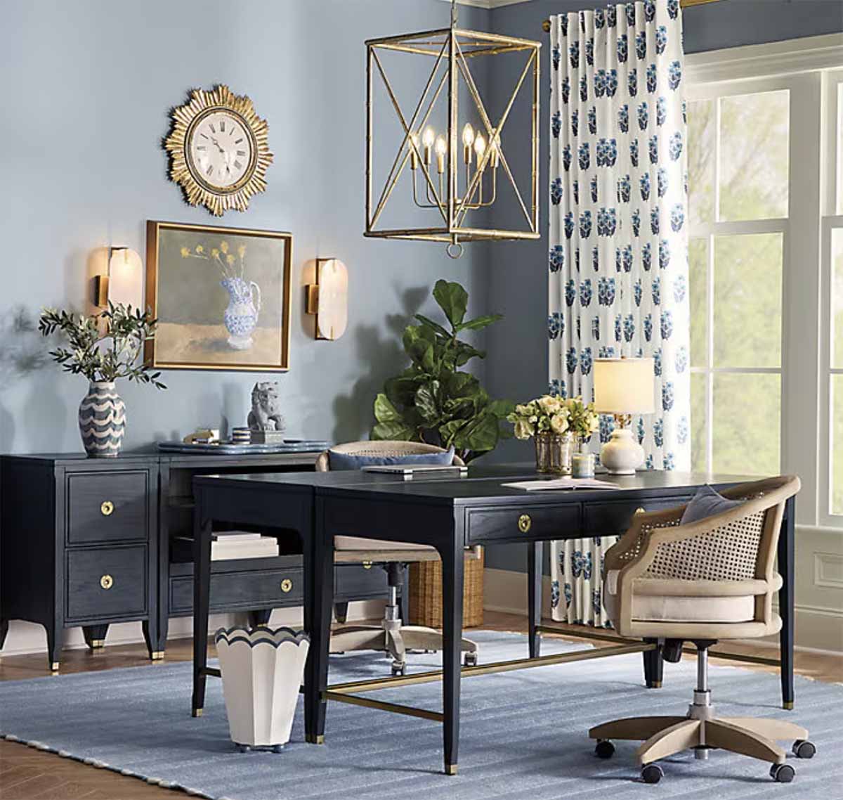Ballard Designs Kinley Desk Chair cane desk chairs best