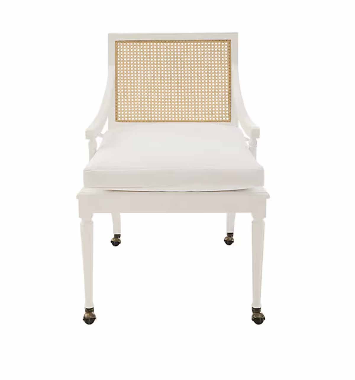 Ballard Designs Patrice Desk Chair with Cushion best cane desk chairs