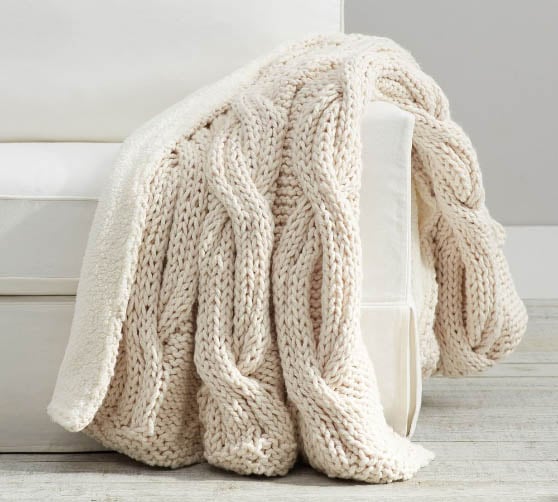 20 Best Chunky Knit Throw Blankets For Cool Nights! Candie Anderson