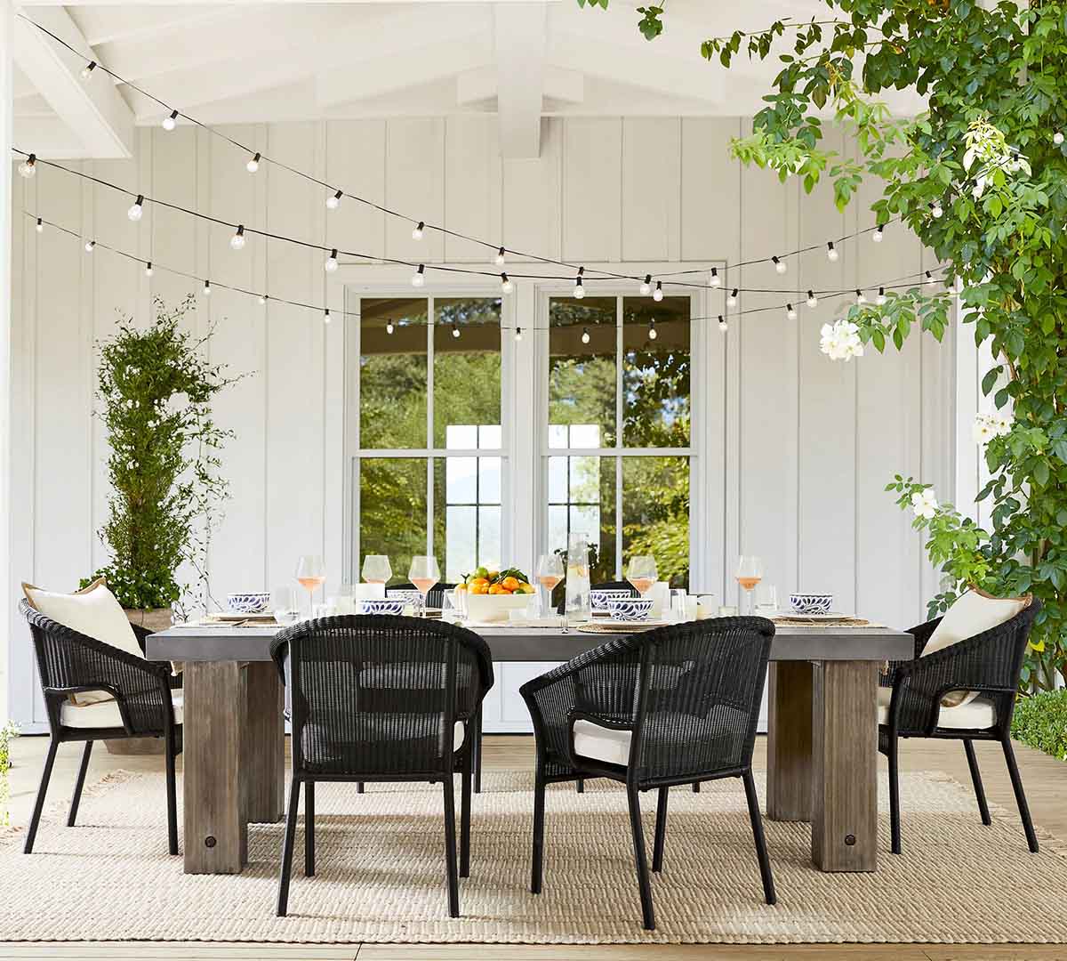 Pottery Barn Monterey Outdoor Performance Rug neutral outdoor rugs best