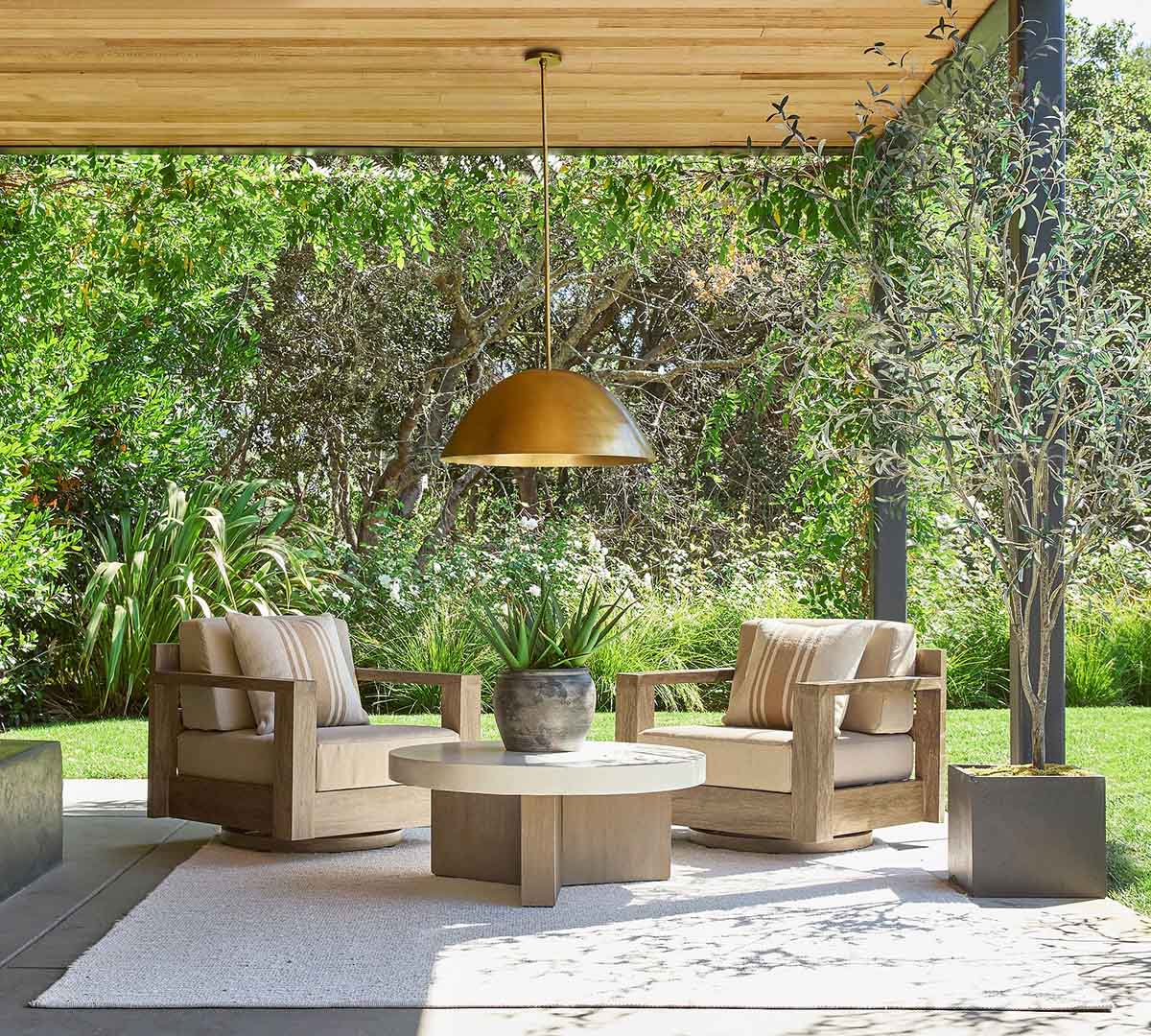 Pottery Barn Outdoor Performance Rug Heathered Parchment best neutral outdoor rugs