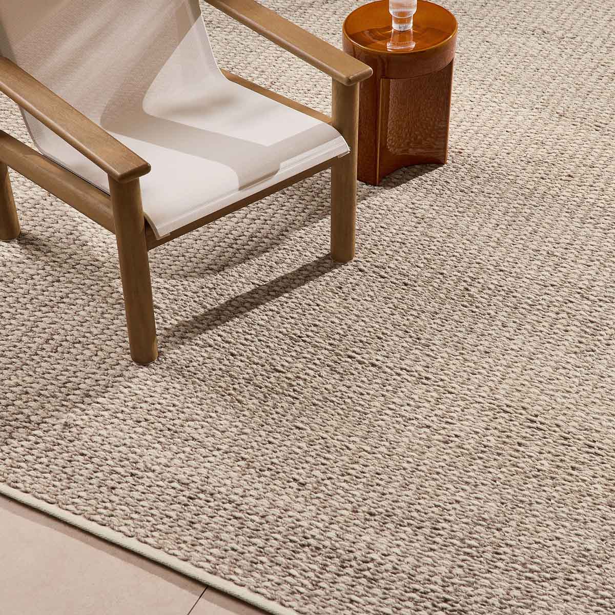 West Elm Woven Honeycomb Outdoor Performance Rug best neutral outdoor rugs