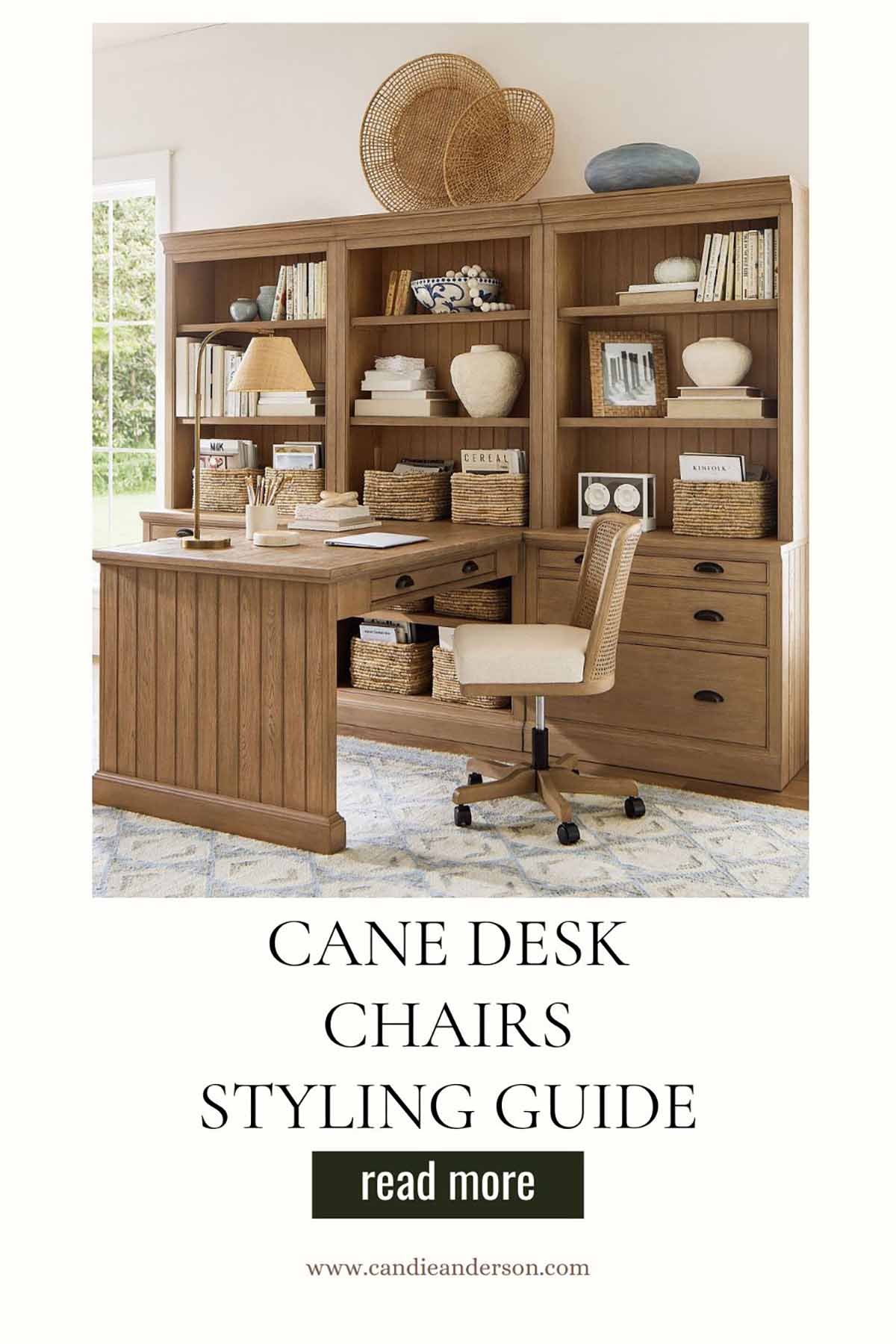 Lifestyle expert, journalist and interior design blogger Candie Anderson of candieanderson.com shares the best cane desk chairs.