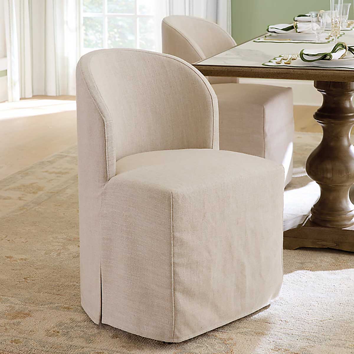 Ballard Designs Pearce Dining Chair best slipcovered dining chairs