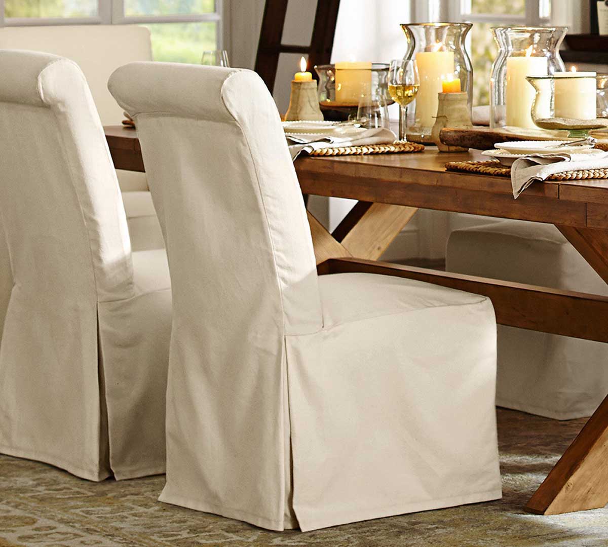 Pottery Barn PB Comfort Roll Slipcovered Dining Chair best slipcovered dining chairs