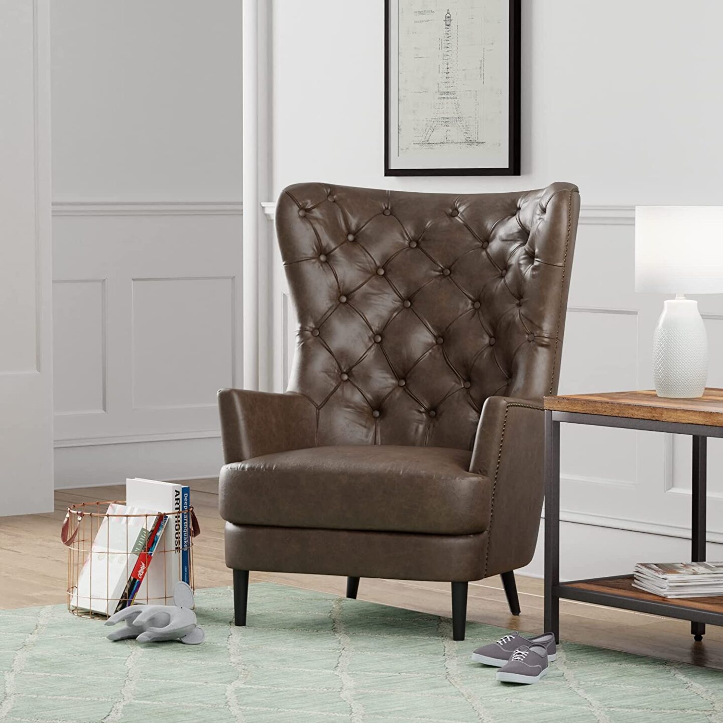 The Best Leather Wingback Chairs In Every Style! - Candie Anderson