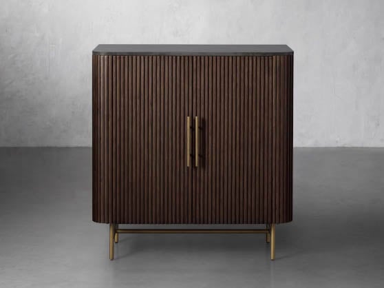 Arhaus Finnley Bar Cabinet Mocha best modern bar cabinets