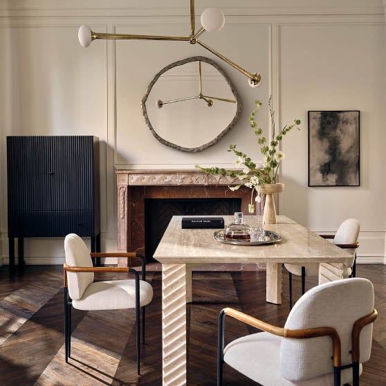 CB2 BAYAMO DARK BLUE WOOD BAR CABINET modern bar cabinets