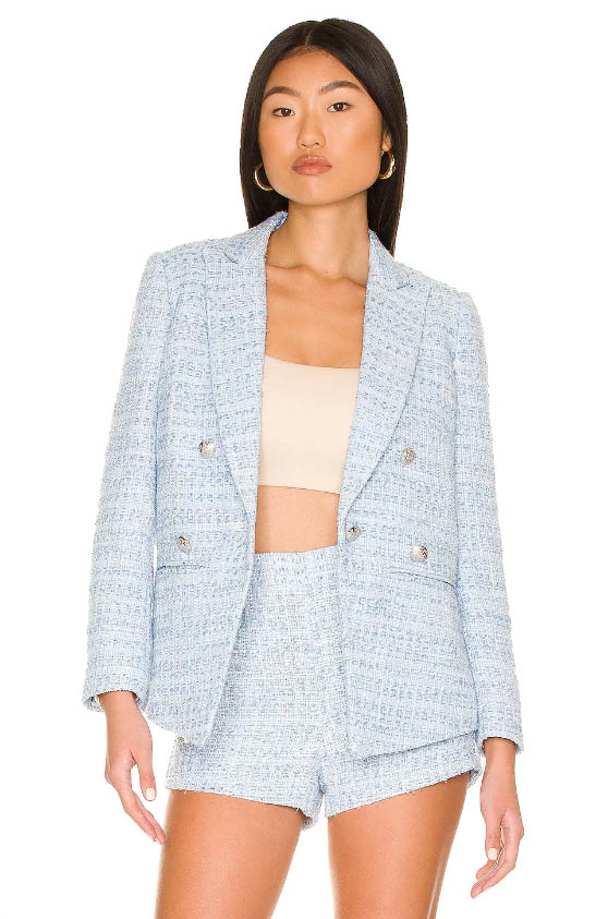 Central Park West Silvie Tweed Blazer best tweed jackets