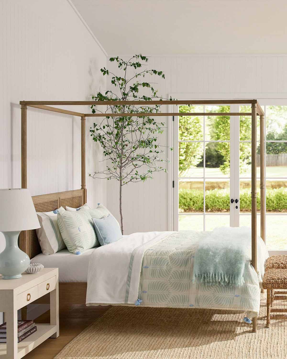 Serena and Lily Harbour Cane Four Poster Bed best cane beds