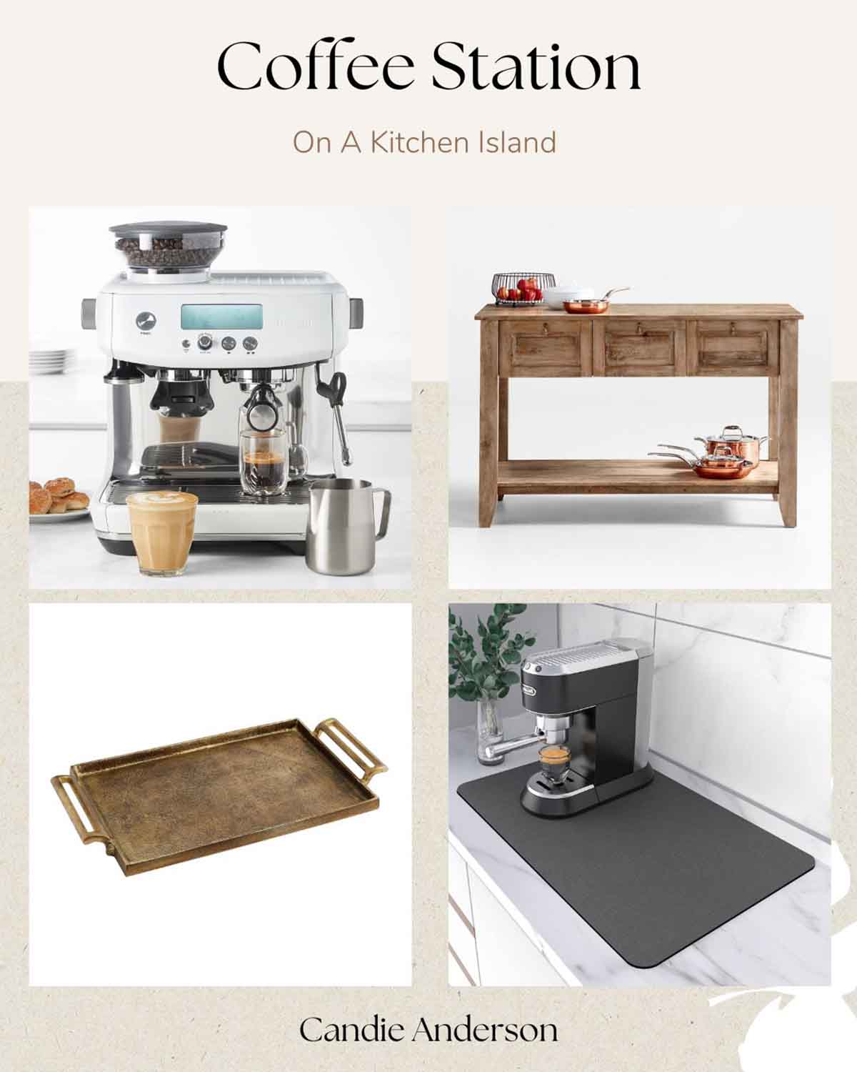 How To Create A Coffee Station In Your Kitchen | Candie Anderson®