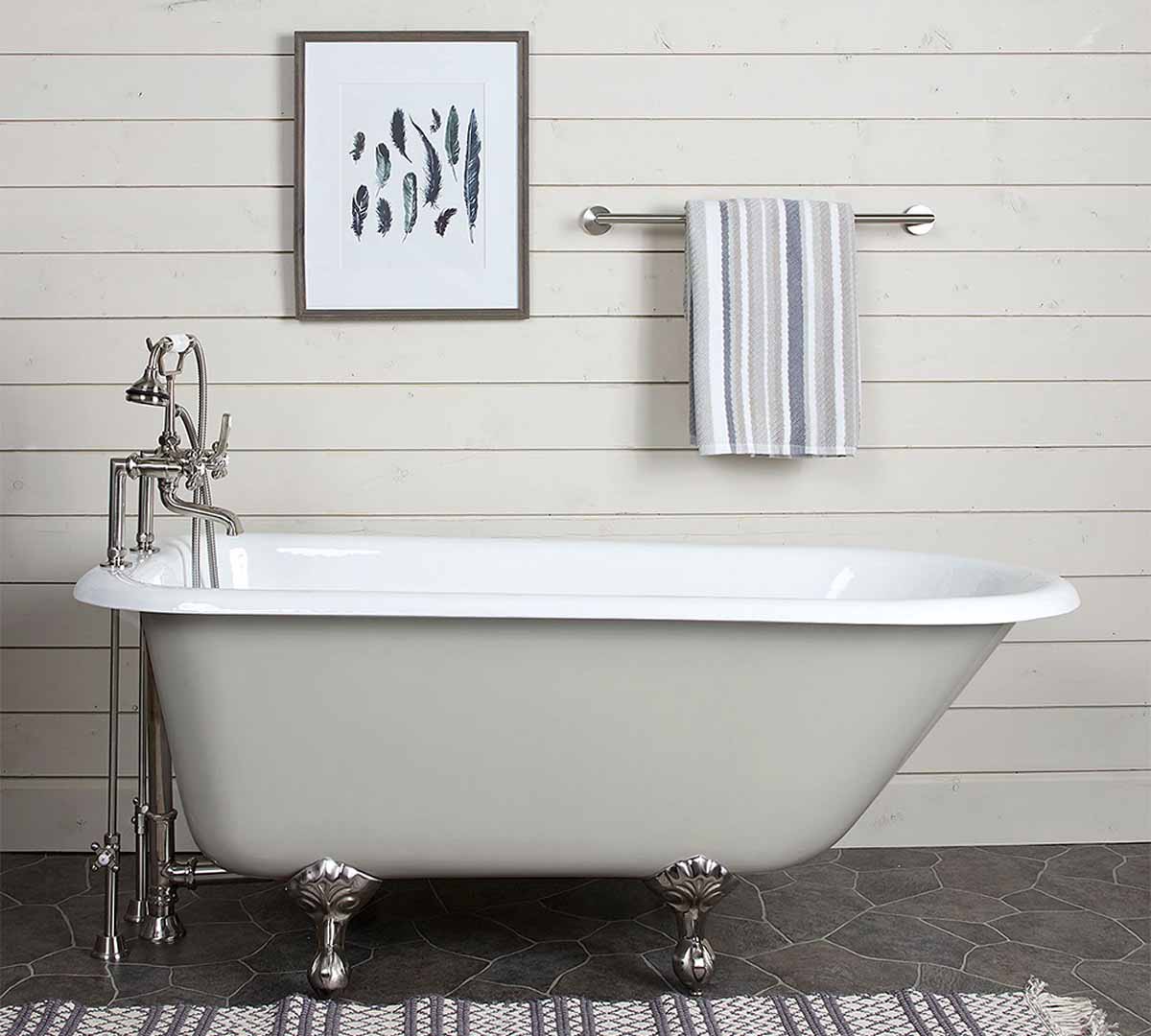 Pottery Barn Salavina 60" Clawfoot Painted Bathtub best clawfoot bathtubs