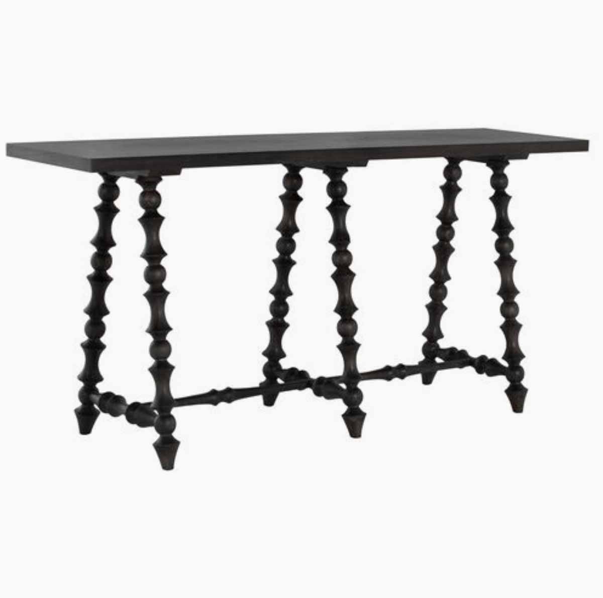 Gabby Kirkwood Spindle Console Table Black best spindle console tables
