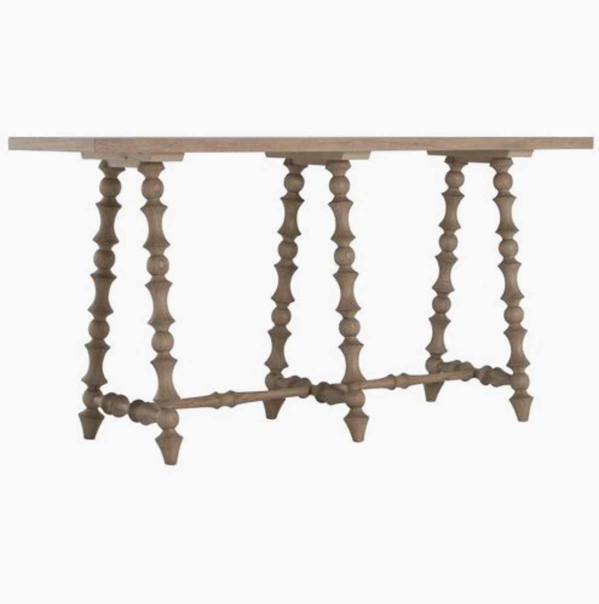 Gabby Kirkwood Spindle Console Table Natural  best spindle console tables