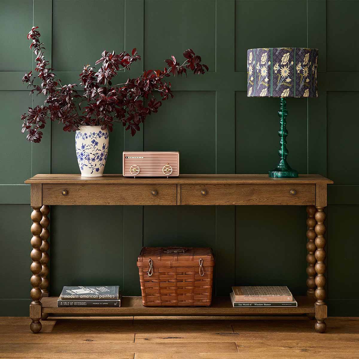 GreenRow Ainsley Spindle Leg Console Table best spindle console tables