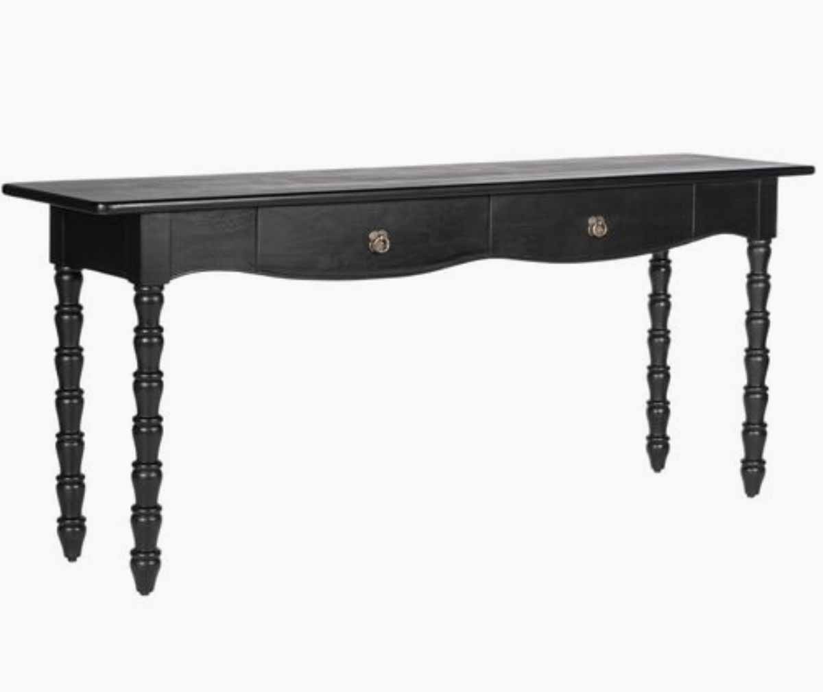 Tulsi Home Thalyn Spindle Console Table Black best spindle console tables
