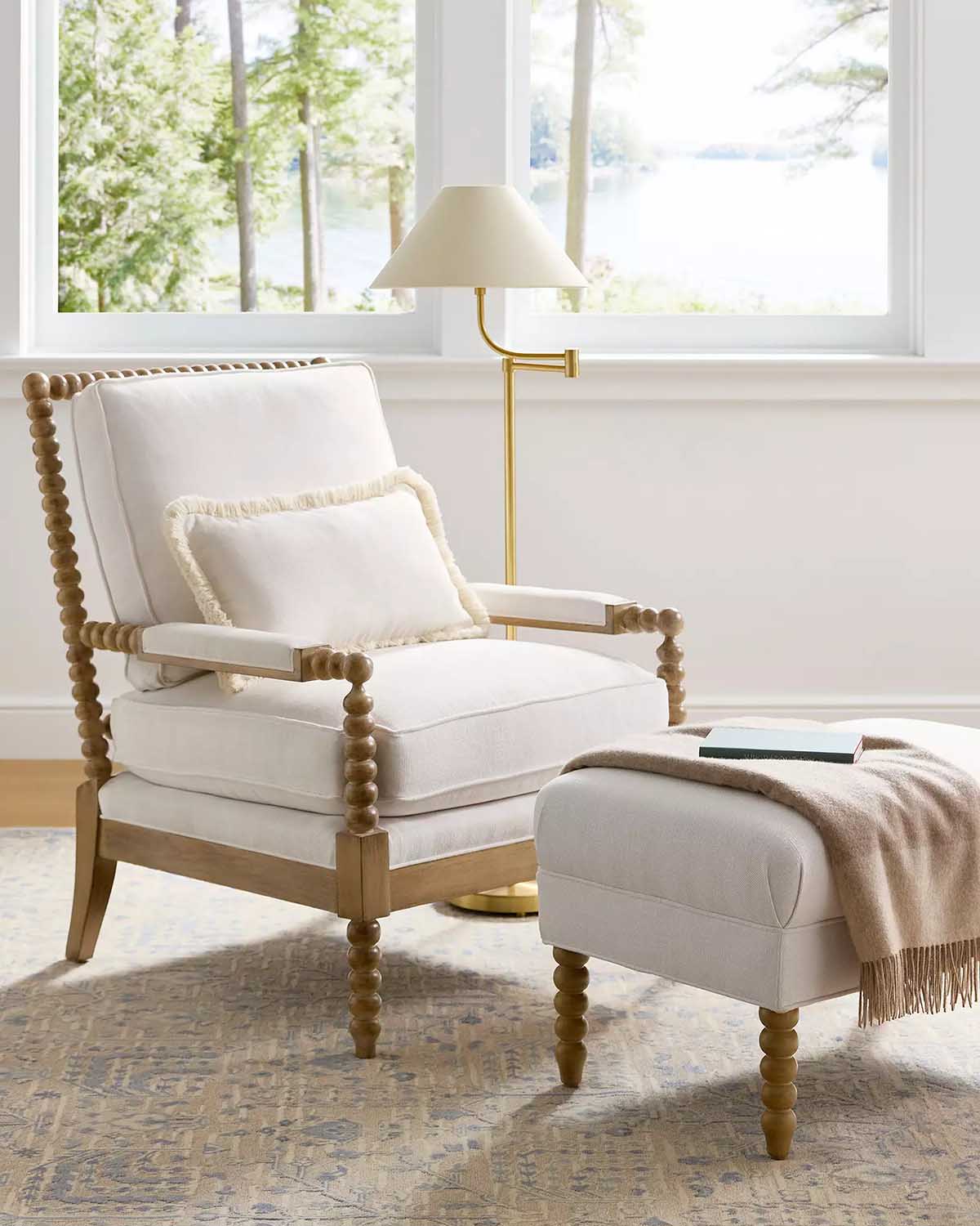 Serena and Lily Beckett Chair - Driftwood best spindle accent chairs