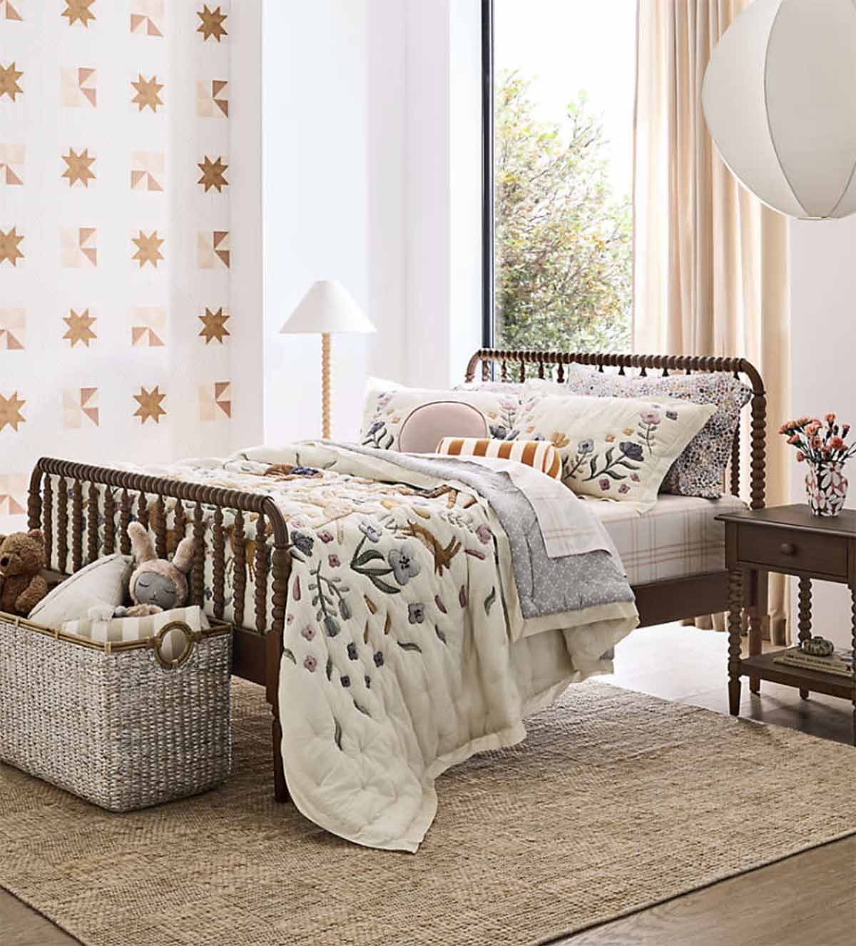 Crate & Kids Jenny Lind Deep Brown Wood Spindle Kids Twin Bed Deep Brown best spindle beds 