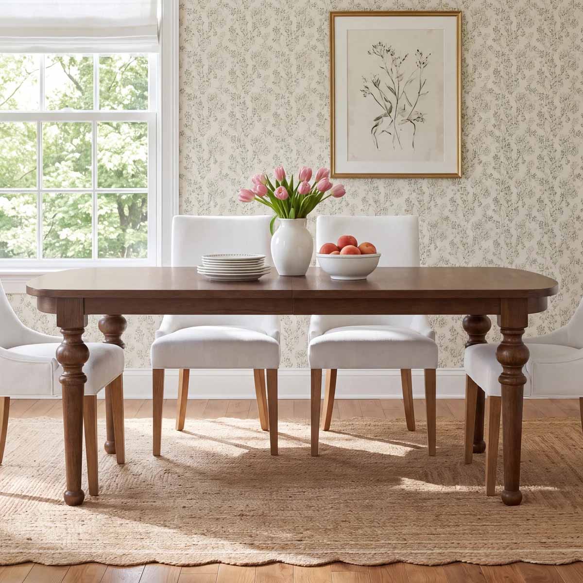 Birch Lane Billie Turned Leg Dining Table best turned leg dining tables dining room