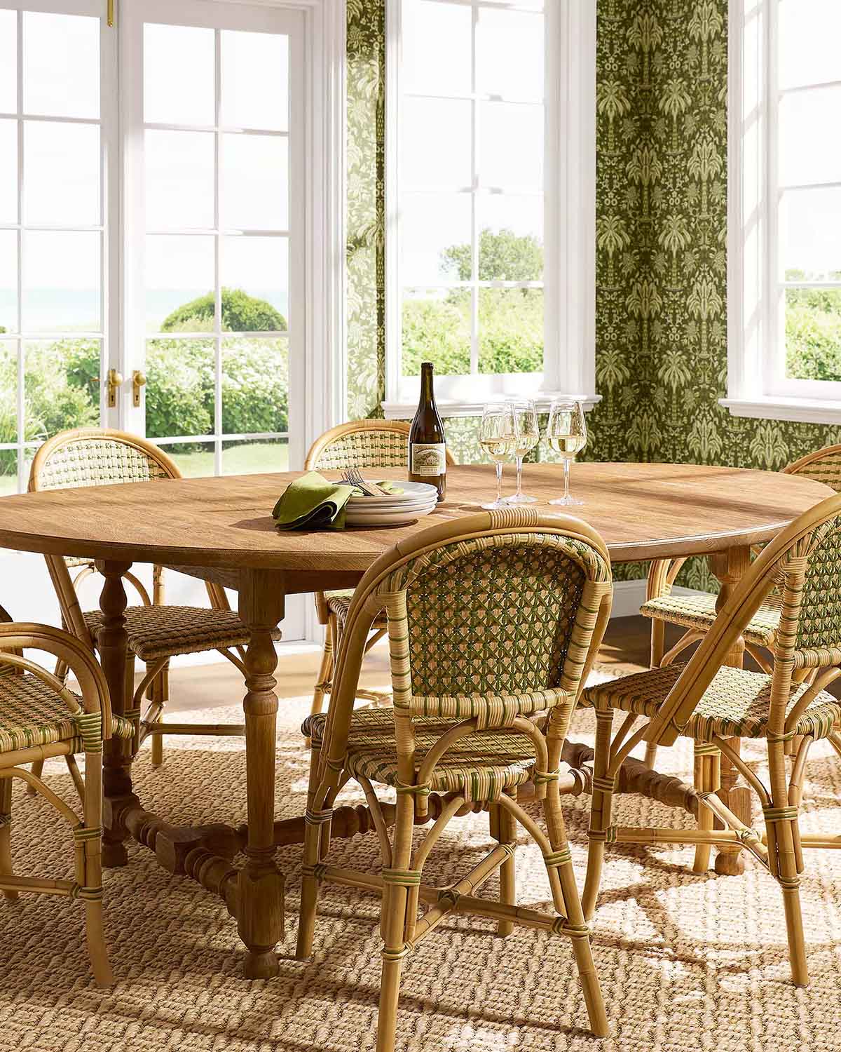 Serena and Lily Cobble Hill Dining Table best turned leg dining tables