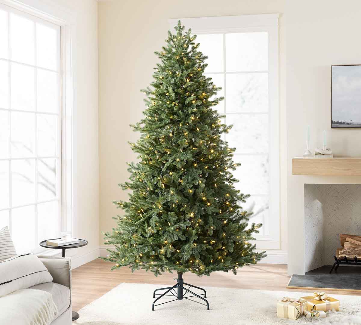 Pottery Barn Tree Classics by Balsam Hill Real-Feel® Heritage Balsam Spruce Faux Christmas Tree best balsam fir christmas trees