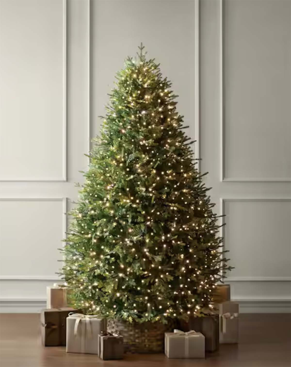The Home Decorators Collection 7.5 ft Ashford Twinkling Balsam Fir LED Pre-Lit Tree T35 best balsam fir christmas trees