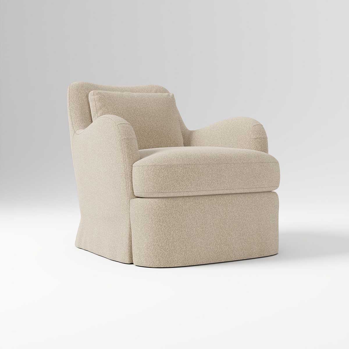 West Elm Sophie Skirted Slipcover Chair slipcovered accent chairs