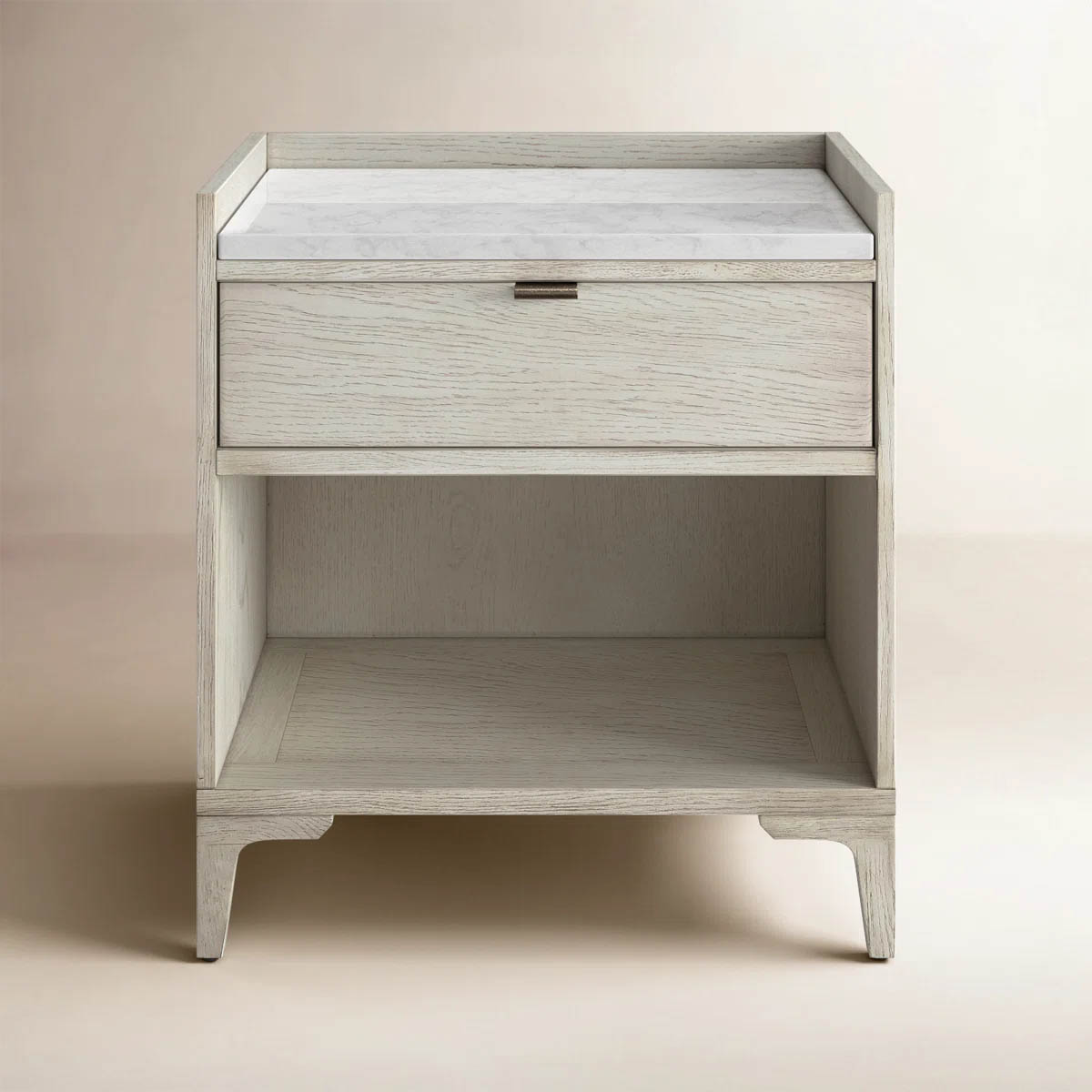 Birch Lane Elaiya 1 Drawer Marble Nightstand best marble nightstands 