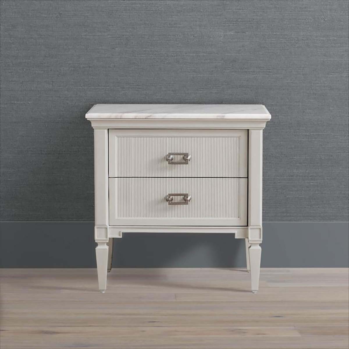 Frontgate Florence Nightstand Pearl Gray marble nightstands best