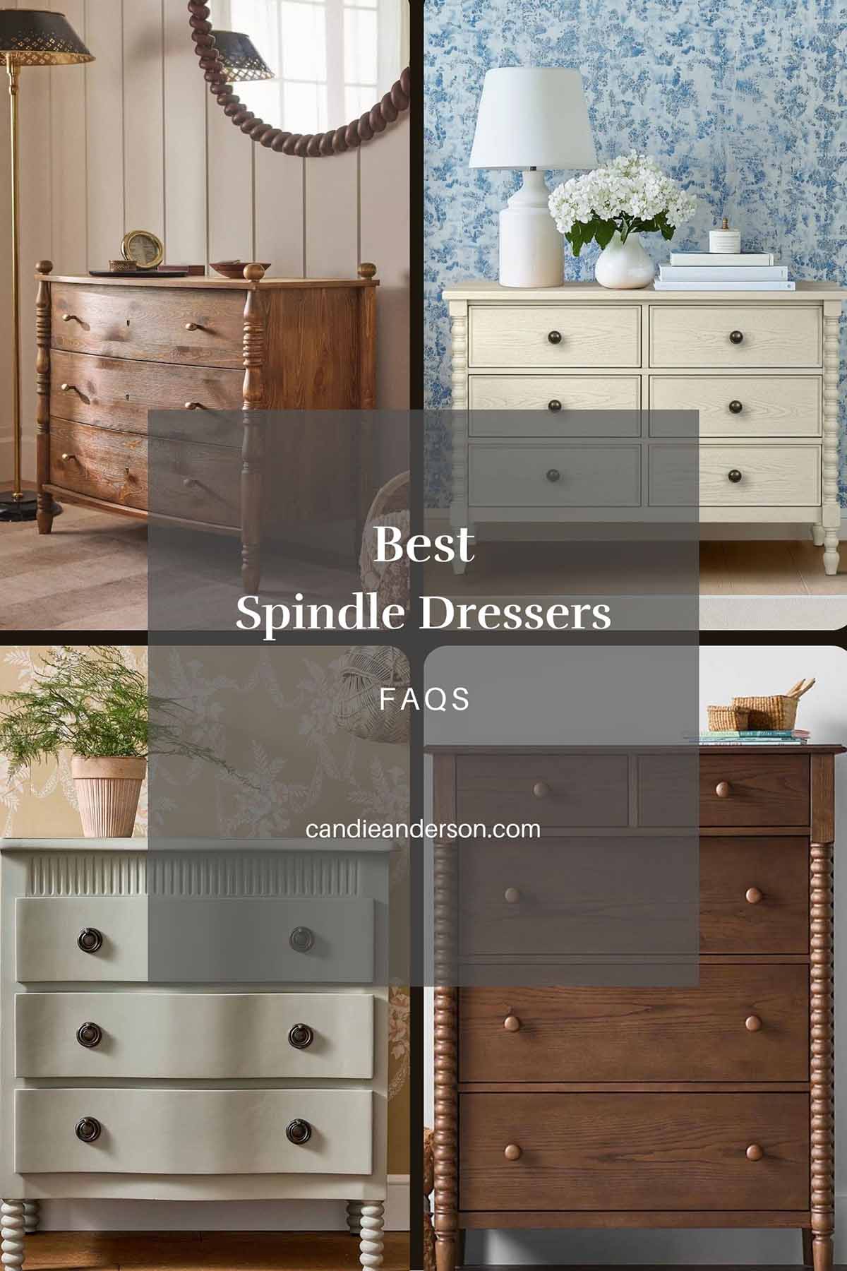 Lifestyle expert, journalist and interior design blogger Candie Anderson of candieanderson.com shares frequently asked questions about spindle dressers (faqs).