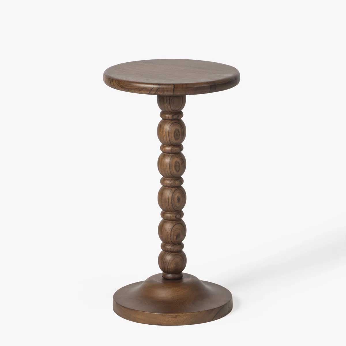 Birch Lane Isabel Spindle Solid Wood Round Drink Table best spindle side tables