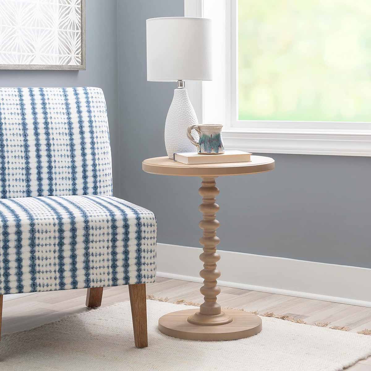 Powell Tarkin Spindle Pedestal Table best spindle side tables