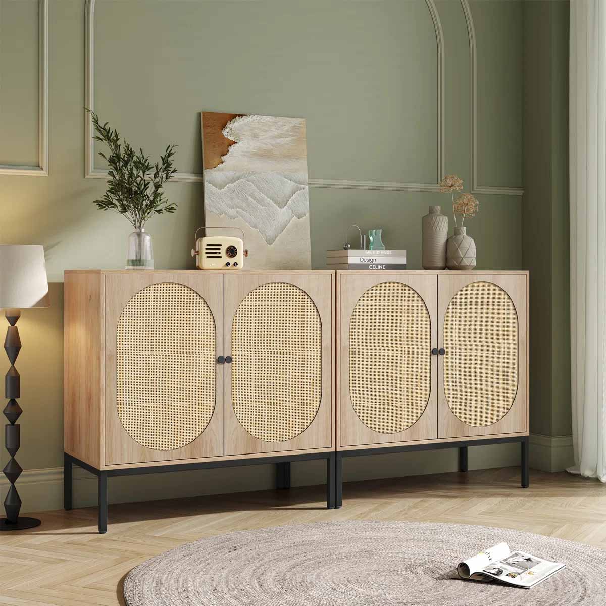 Bayou Breeze Hence Sideboard Nature best rattan sideboards
