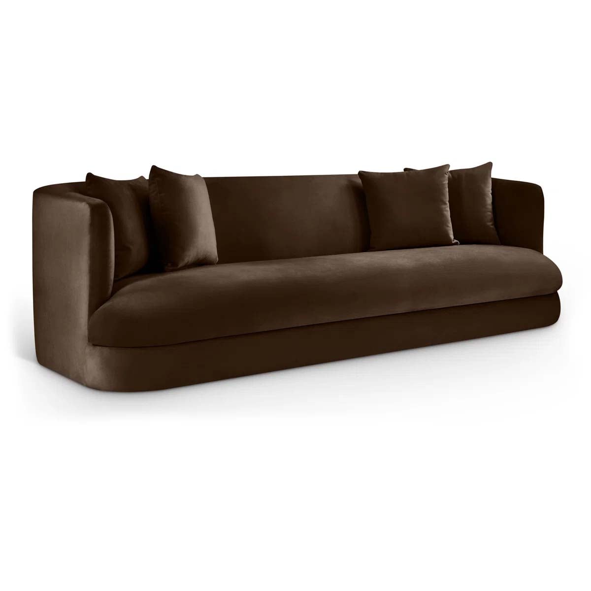Meridian Furniture USA Alder Velvet Sofa Brown Velvet sofas