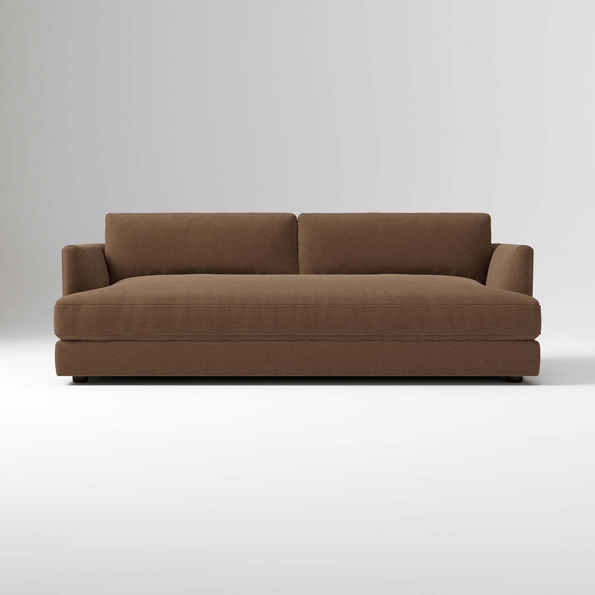 West Elm Haven Sofa Cardamom Deluxe Velvet best brown velvet sofas