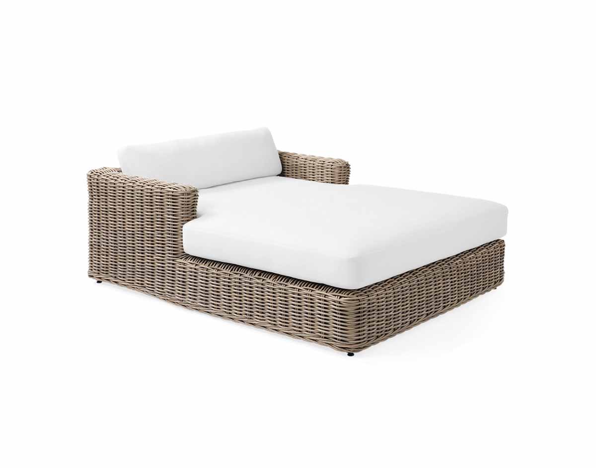 Serena and Lily Del Mar Daybed Bark best wicker outdoor daybeds