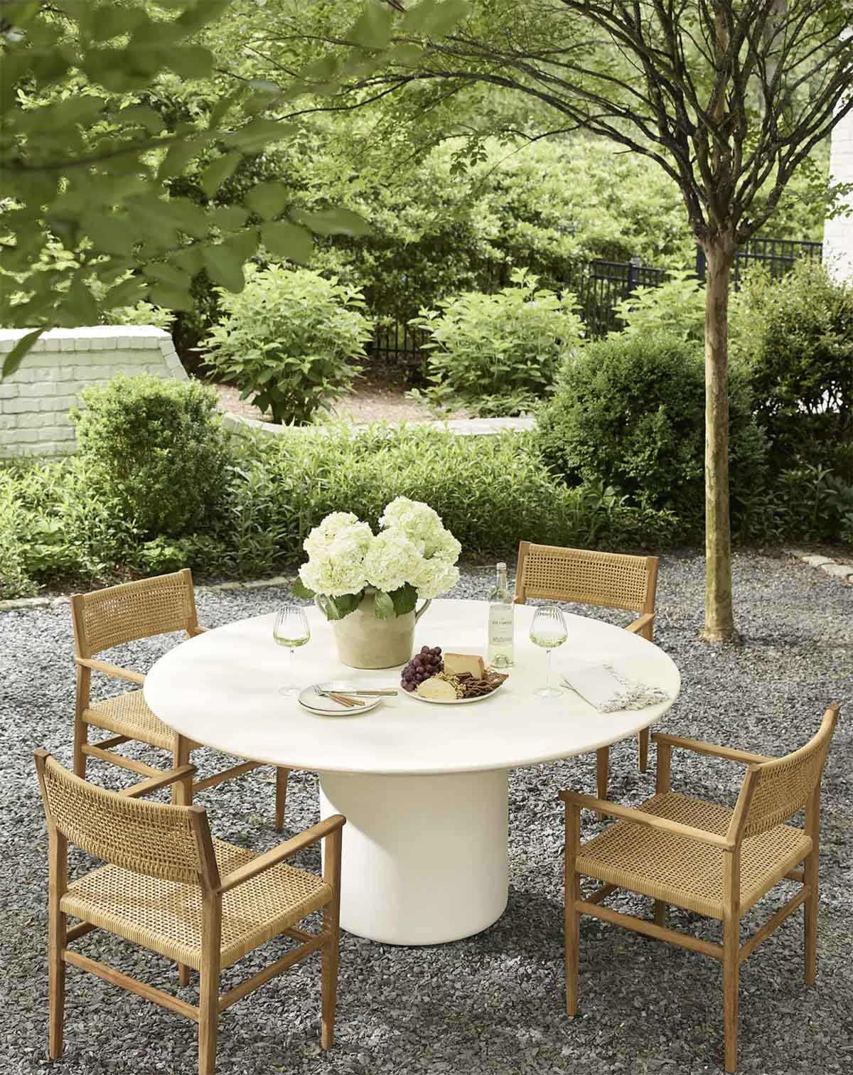 Serena and Lily Larkhill Dining Table best round outdoor dining tables