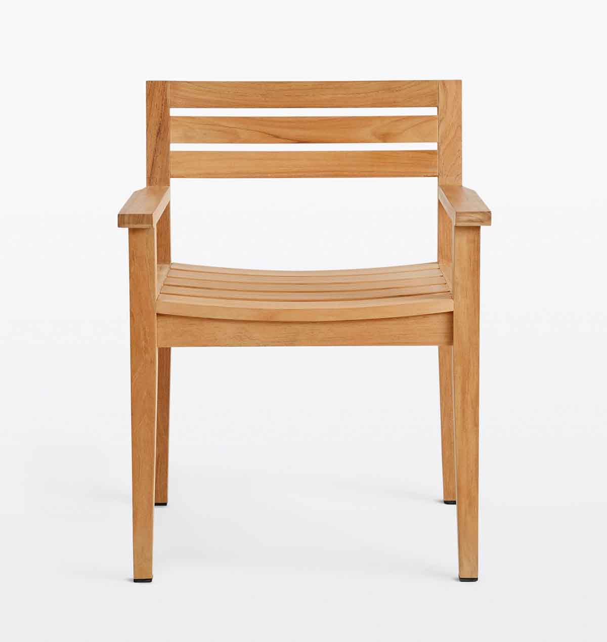 Rejuvenation Polson Teak Outdoor Dining Armchair best teak outdoor dining chairs