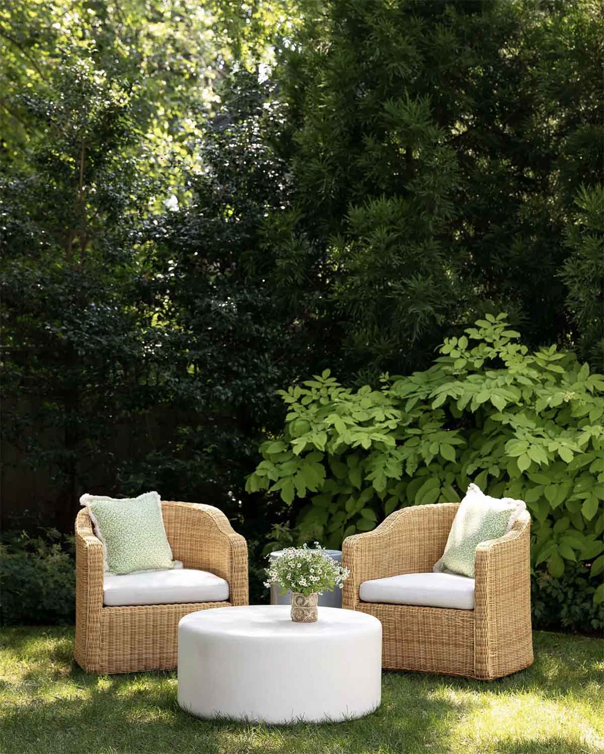 Serena and Lily Tofino Swivel Chair - Light Dune outdoor wicker swivel chairs best