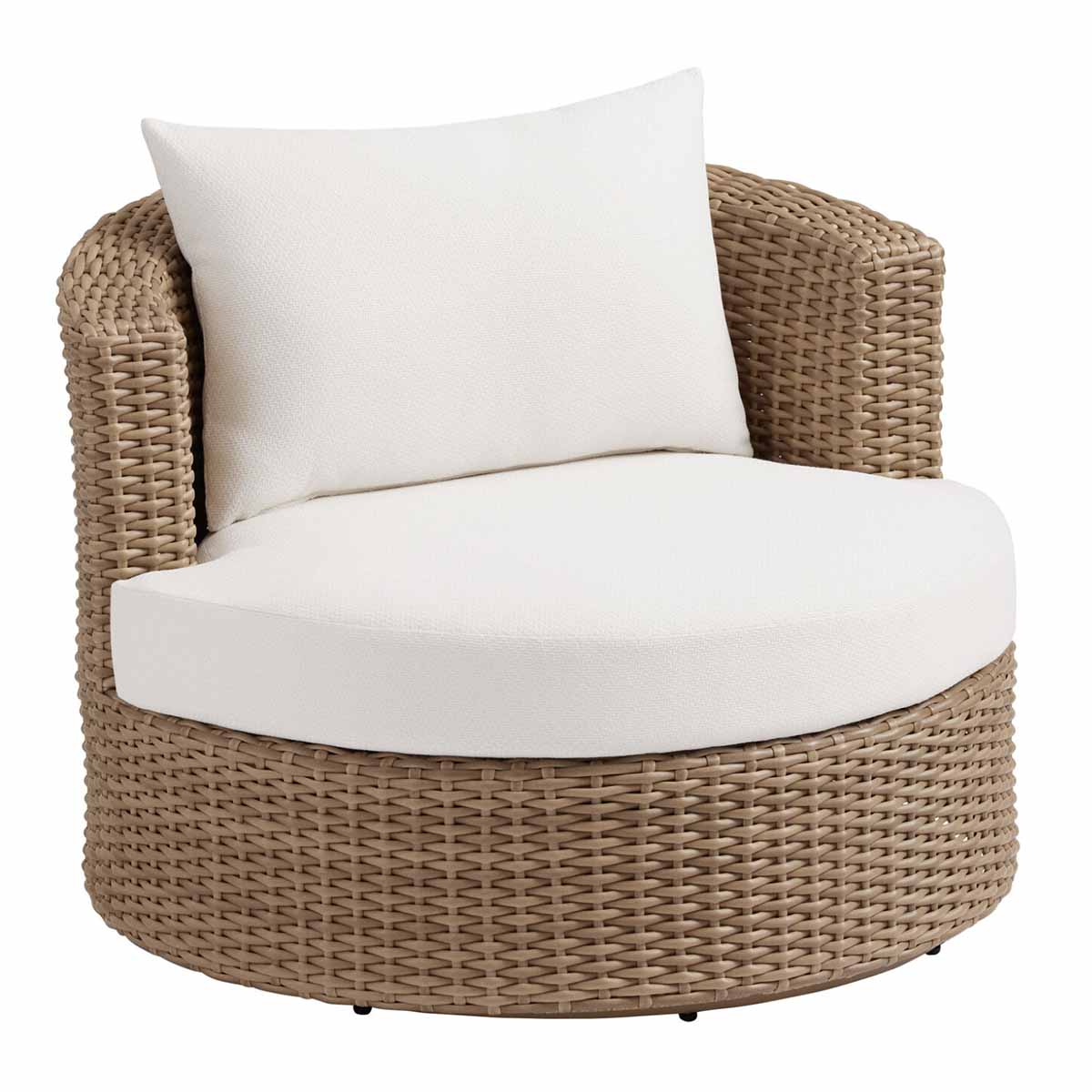 World Market Montane Oversized All Weather Wicker Outdoor Swivel Chair best outdoor wicker swivel chairs