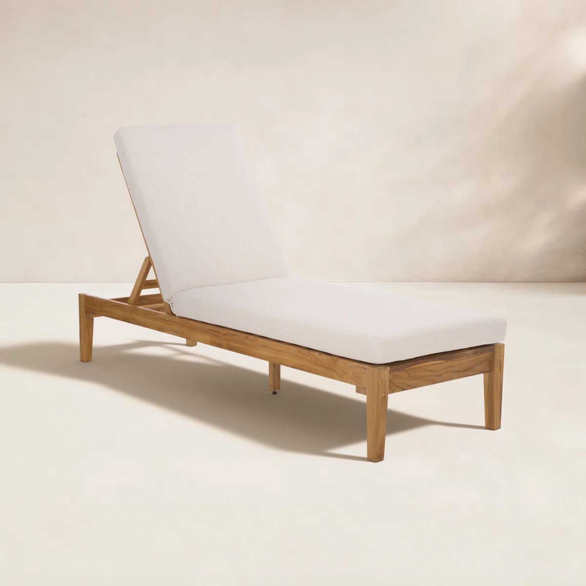 Birch Lane Montclair Teak Chaise Lounge  teak chaise lounge chairs best 