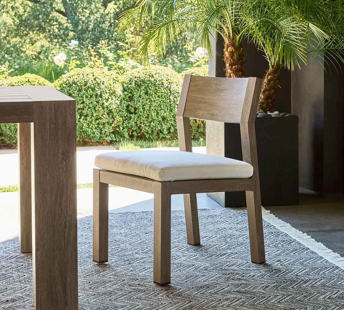 Pottery Barn Rockport Outdoor Dining Side Chair best metal outdoor dining chairs