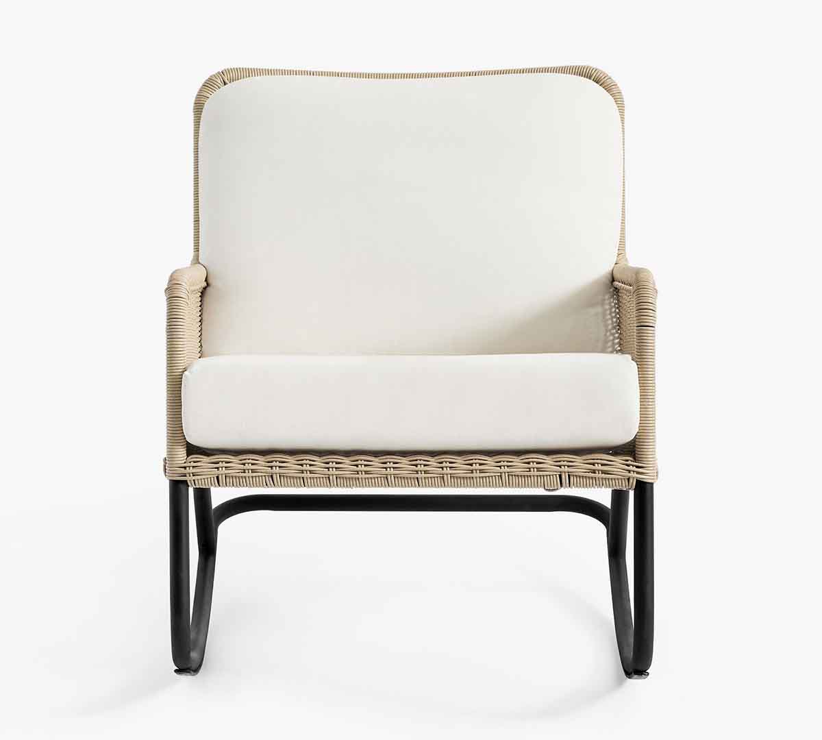 Pottery Barn Tulum Wicker Outdoor Rocking Chair best outdoor wicker rocking chairs